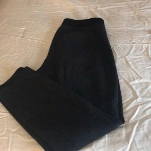 Grey Ponte knit skinny ankle pants